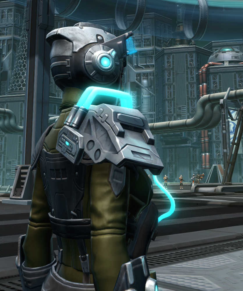 Iokath Technographer Armor Set detailed back view from Star Wars: The Old Republic. - DETAILS Iokath Technographer Armor Set detailed back view from Star Wars: The Old Republic.