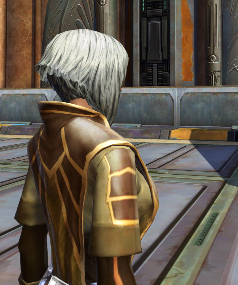 Tythonian Knight Armor Set detailed back view from Star Wars: The Old Republic.