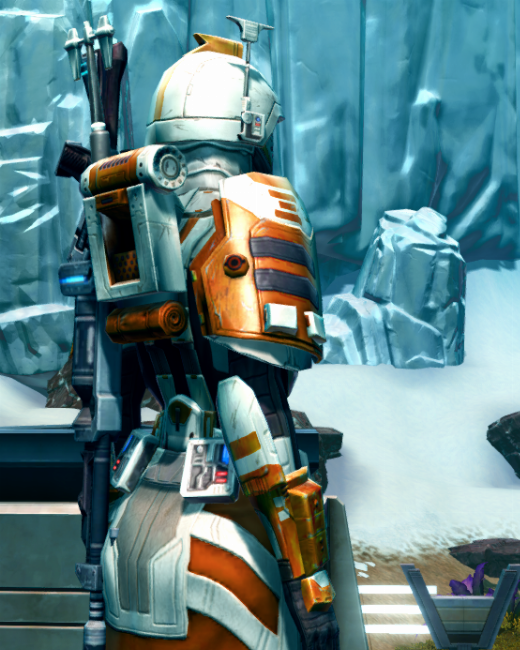 Columi Boltblaster (Republic) Armor Set Back from Star Wars: The Old Republic.
