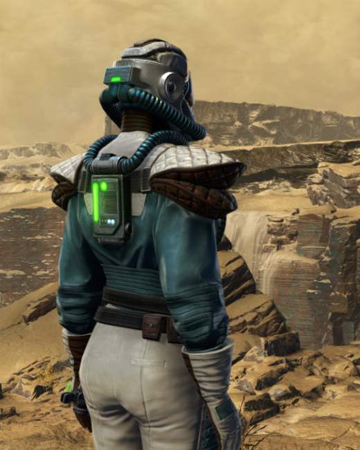 Hazardous Delver Armor Set Back from Star Wars: The Old Republic.