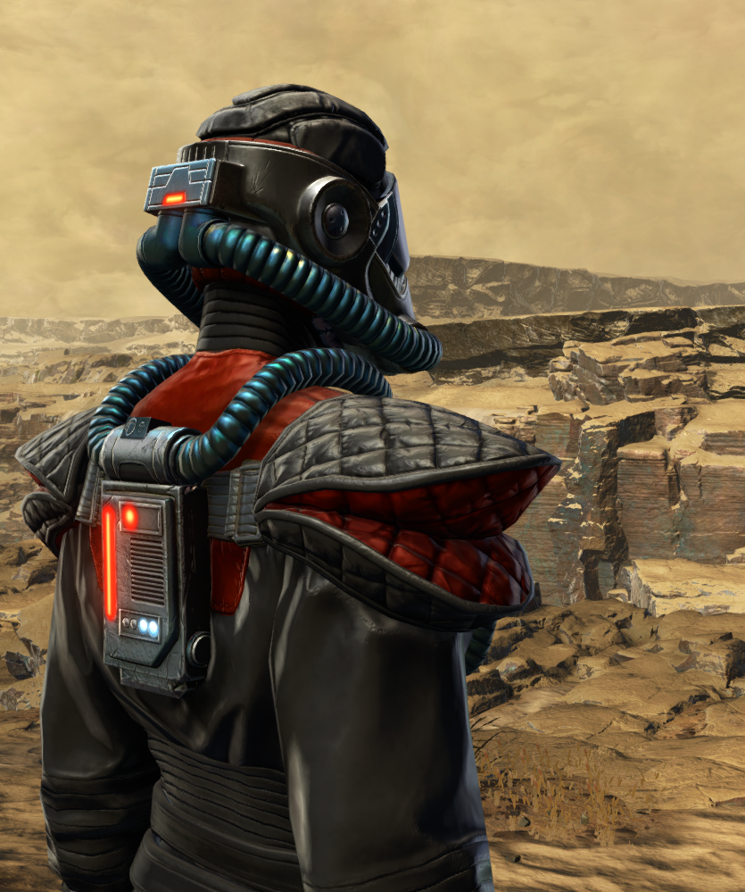 Virulent Delver Armor Set detailed back view from Star Wars: The Old Republic.