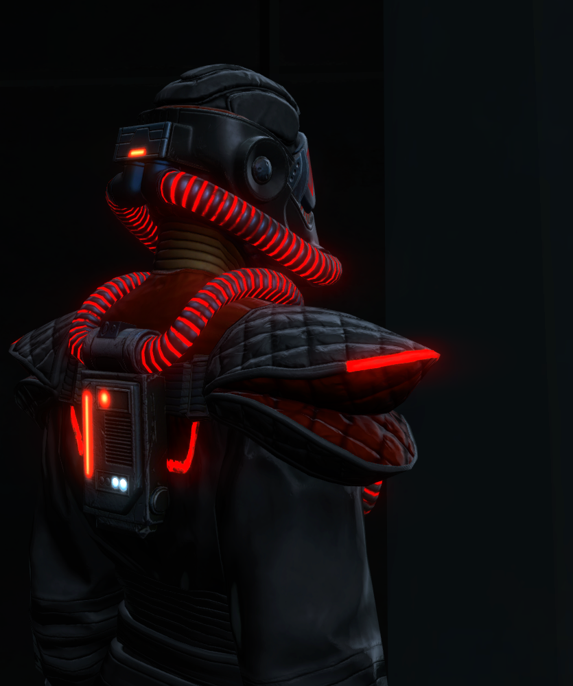 Virulent Excavator Armor Set detailed back view from Star Wars: The Old Republic.