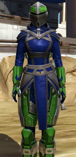 Imperial Reaper (Hood Down) dyed in SWTOR.