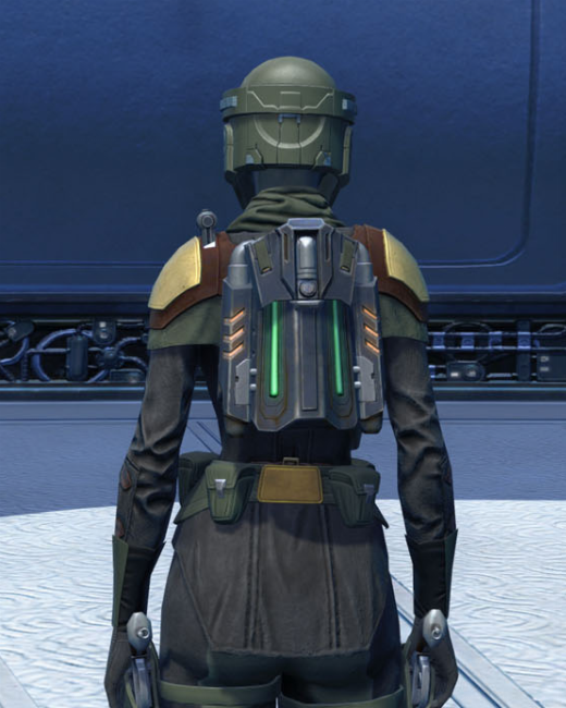 Comet Champion Armor Set Back from Star Wars: The Old Republic.