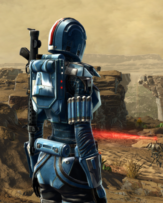 Reforged Mandalorian Hunter Armor Set Back from Star Wars: The Old Republic.