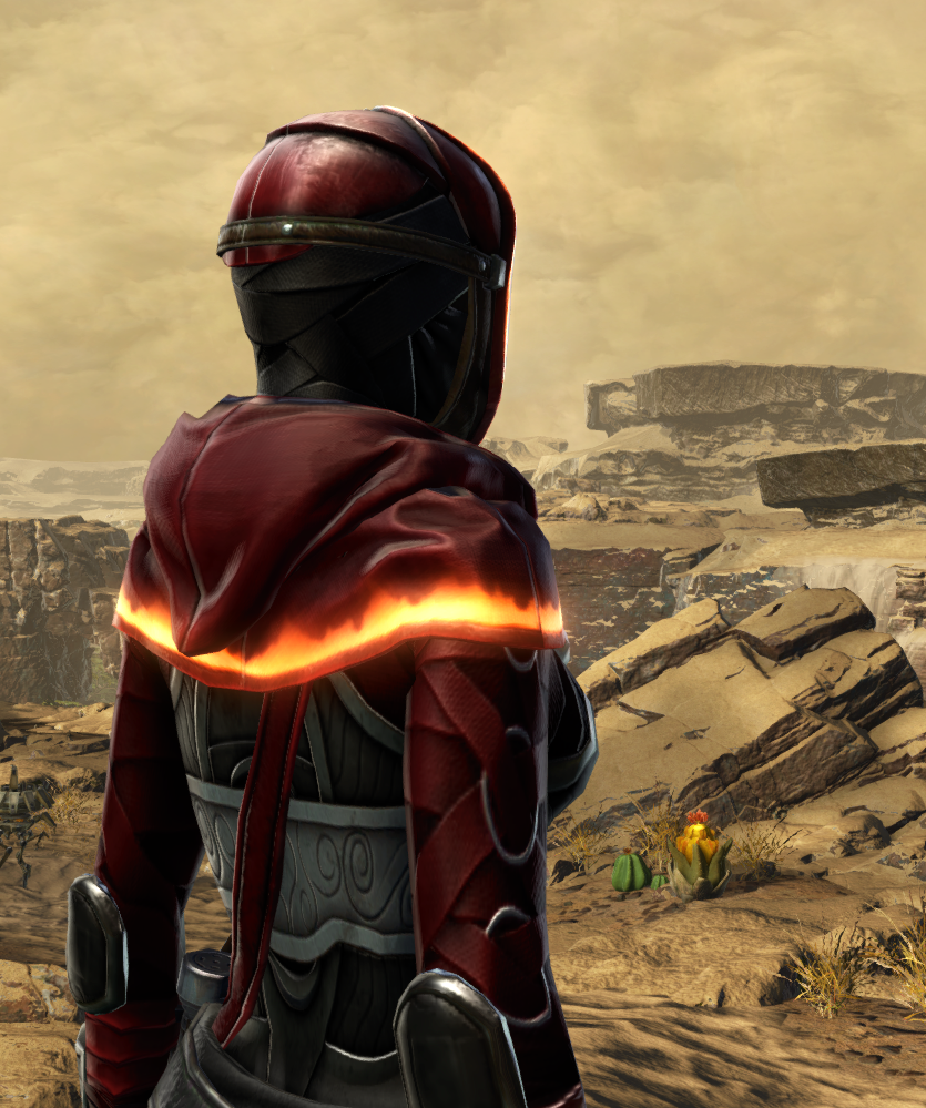 Victorious Infiltrator Armor Set detailed back view from Star Wars: The Old Republic.
