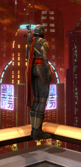 High Roller Armor Set player-view from Star Wars: The Old Republic.
