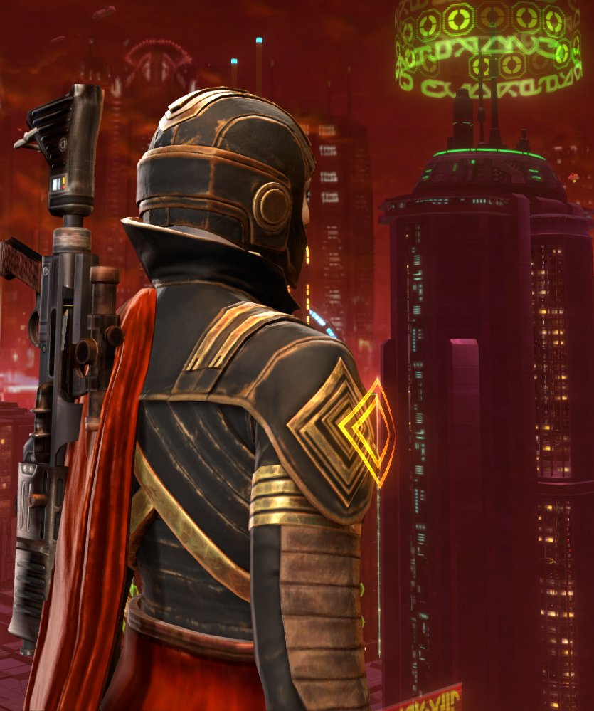 High Roller Armor Set detailed back view from Star Wars: The Old Republic.