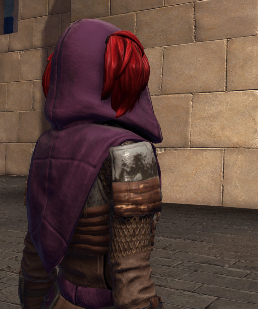 Dark Harbinger (Hair Enabled) Armor Set detailed back view from Star Wars: The Old Republic. - DETAILS Dark Harbinger (Hair Enabled) Armor Set detailed back view from Star Wars: The Old Republic.