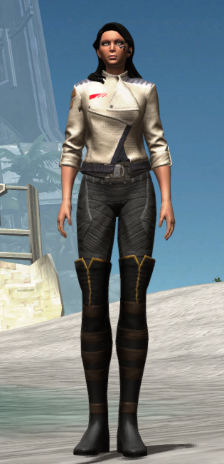 Thigh High Boots Armor Set Outfit from Star Wars: The Old Republic. - OUTFIT Thigh High Boots Armor Set Outfit from Star Wars: The Old Republic.