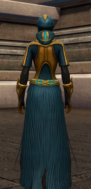 Aggressive Treatment Armor Set player-view from Star Wars: The Old Republic.