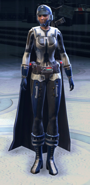 Alderaanian Agent Armor Set Outfit from Star Wars: The Old Republic.