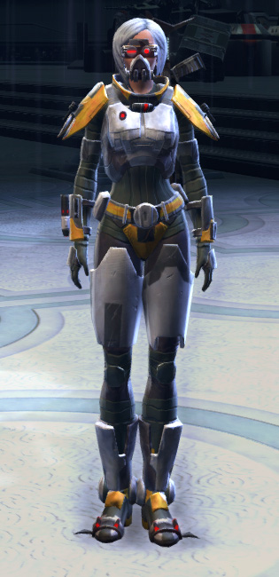 Alderaanian Bounty Hunter Armor Set Outfit from Star Wars: The Old Republic.