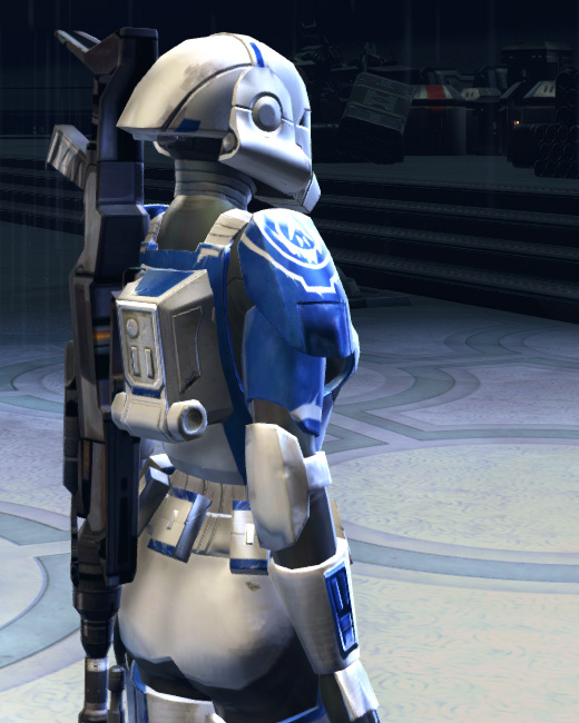 Alderaanian Trooper Armor Set Back from Star Wars: The Old Republic. Alderaanian Trooper Armor Set Back from Star Wars: The Old Republic.