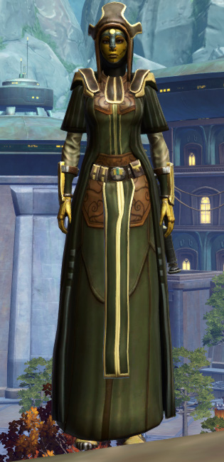 Anointed Zeyd-Cloth Armor Set Outfit from Star Wars: The Old Republic.