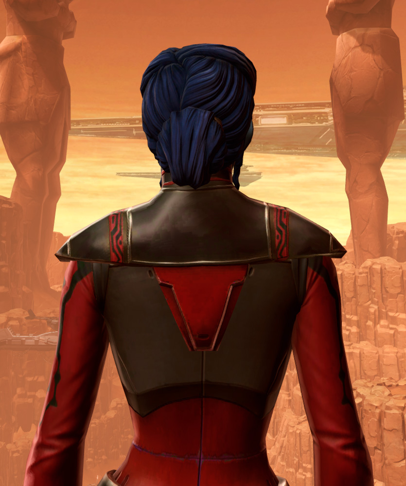 Armored Interrogator Armor Set detailed back view from Star Wars: The Old Republic.
