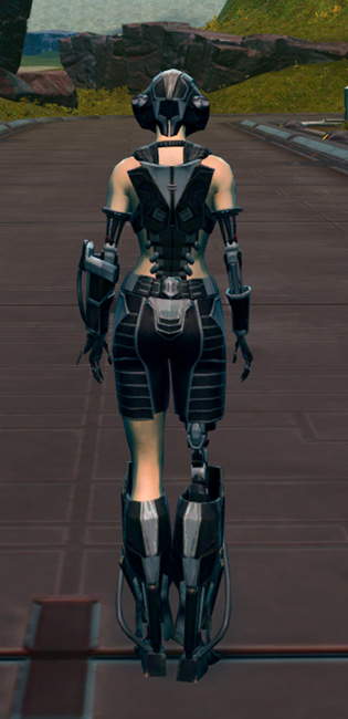 B-100 Cybernetic Armor Set player-view from Star Wars: The Old Republic.