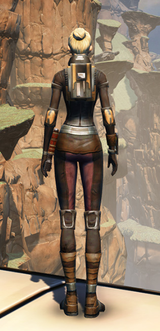 Balmorran Resistance Armor Set player-view from Star Wars: The Old Republic.