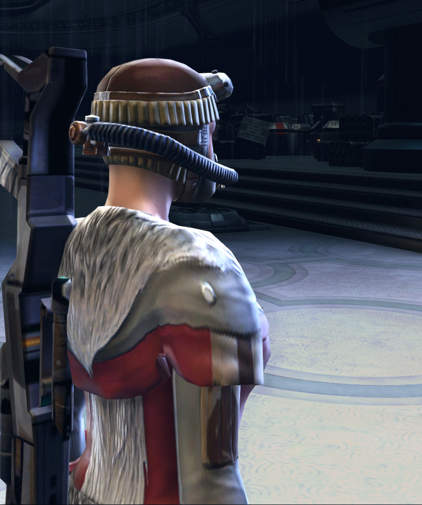 Balmorran Smuggler Armor Set detailed back view from Star Wars: The Old Republic.