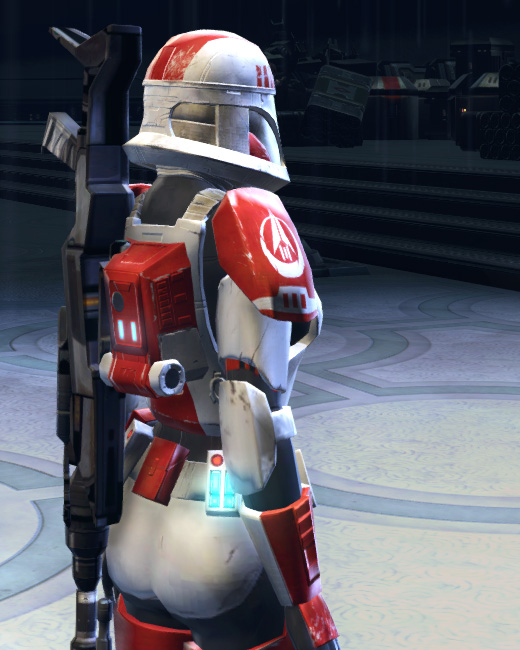 Balmorran Trooper Armor Set Back from Star Wars: The Old Republic.