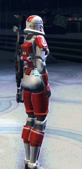 Balmorran Trooper Armor Set player-view from Star Wars: The Old Republic.