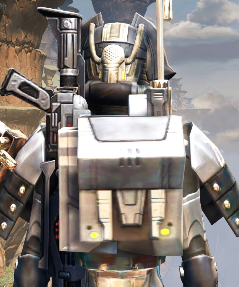 Battlemaster Eliminator Armor Set detailed back view from Star Wars: The Old Republic.
