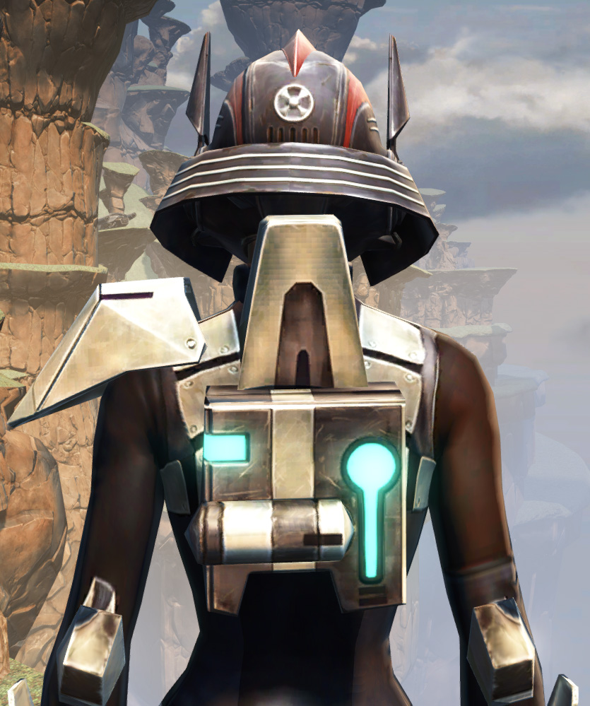 Battlemaster Weaponmaster Armor Set detailed back view from Star Wars: The Old Republic.