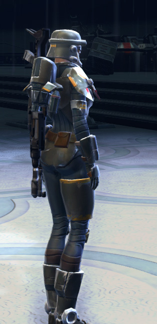 Belsavis Bounty Hunter Armor Set player-view from Star Wars: The Old Republic.