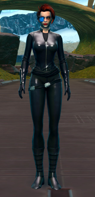 Blue Efficiency Scanner Armor Set Outfit from Star Wars: The Old Republic.