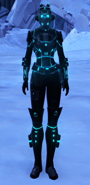 Blue Scalene Armor Set Outfit from Star Wars: The Old Republic.