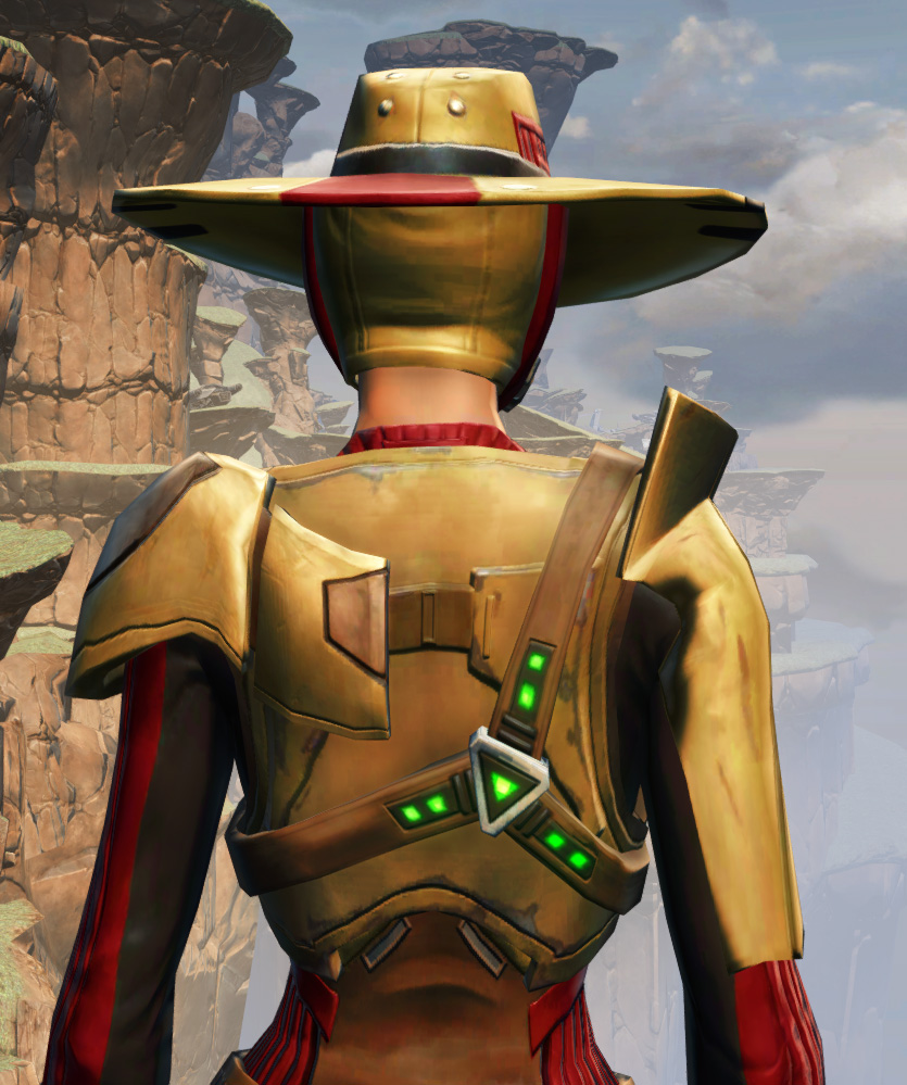 Bounty Tracker Armor Set detailed back view from Star Wars: The Old Republic.