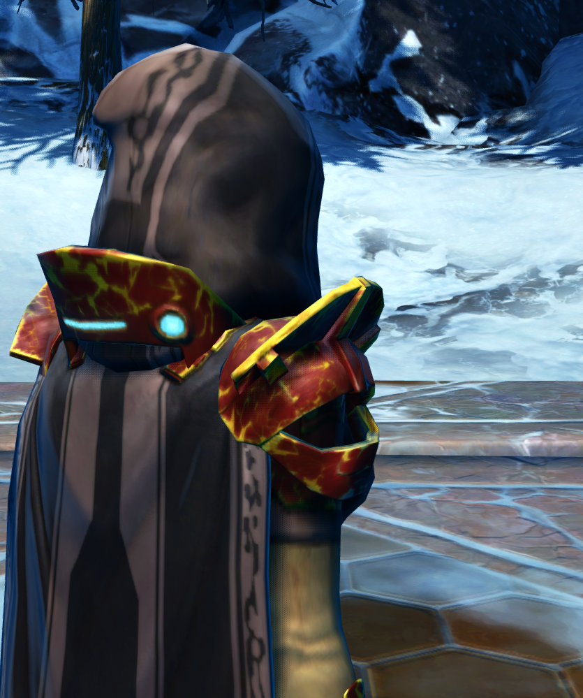 Carbon Fiber / Hardened Flex (Republic) Armor Set detailed back view from Star Wars: The Old Republic. - DETAILS Carbon Fiber / Hardened Flex (Republic) Armor Set detailed back view from Star Wars: The Old Republic.