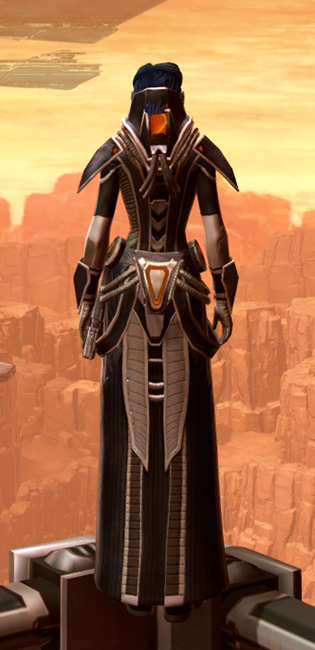 Charged Interrogator Armor Set player-view from Star Wars: The Old Republic.
