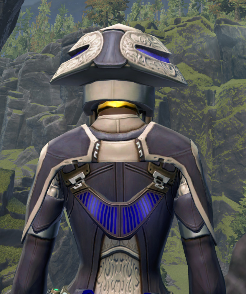 Charged Peacemaker Armor Set detailed back view from Star Wars: The Old Republic.