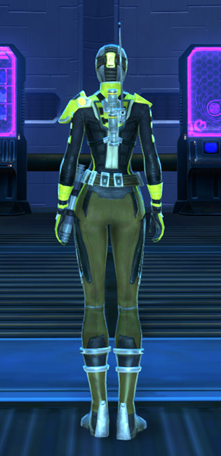 Ciridium Onslaught Armor Set player-view from Star Wars: The Old Republic.