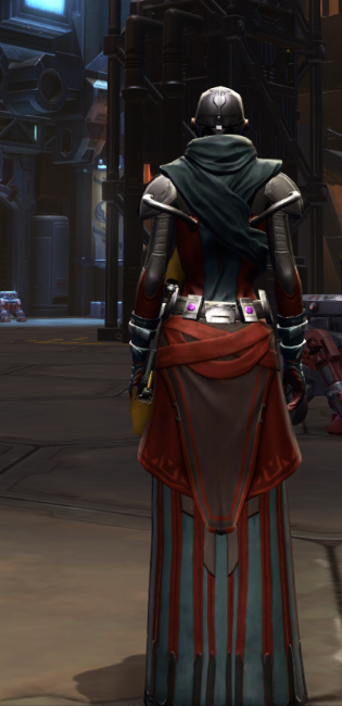Citadel Force-healer Armor Set player-view from Star Wars: The Old Republic.