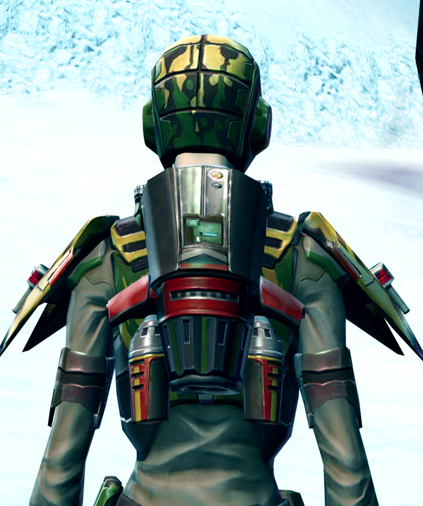 Concealed Hunter Armor Set detailed back view from Star Wars: The Old Republic.