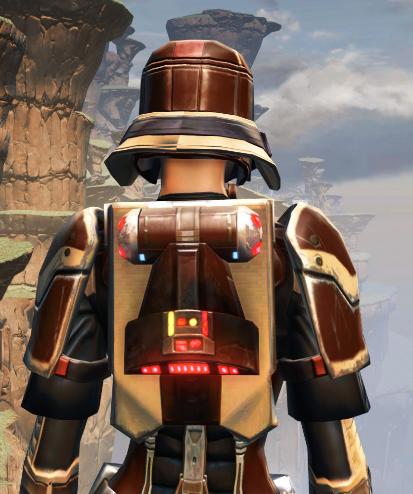 Contract Hunter Armor Set detailed back view from Star Wars: The Old Republic.