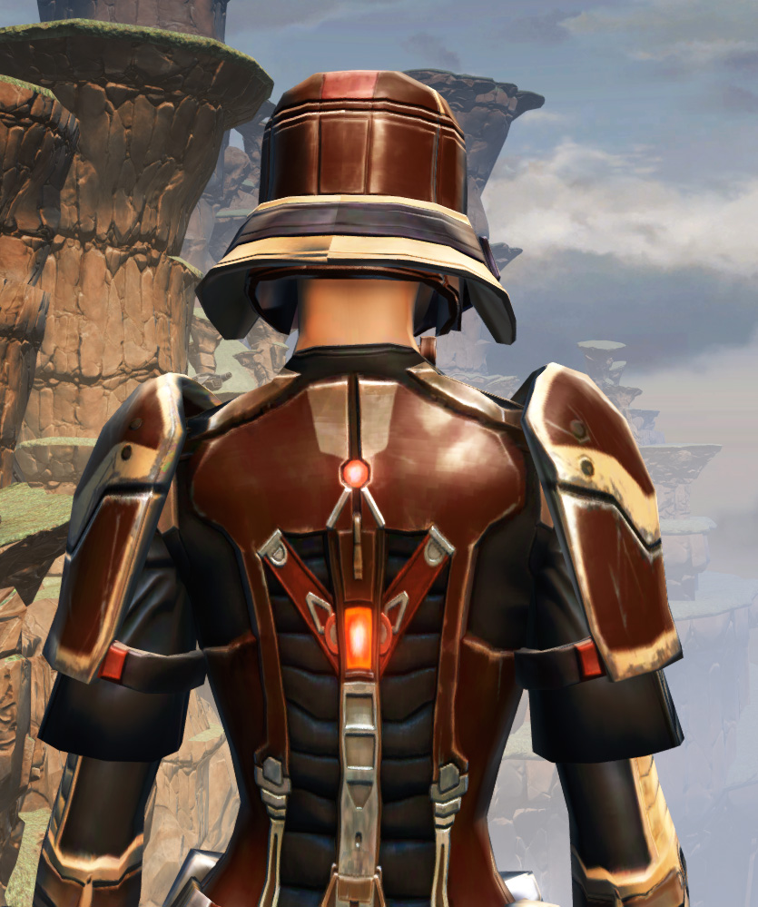 Contract Hunter (alternate) Armor Set detailed back view from Star Wars: The Old Republic.