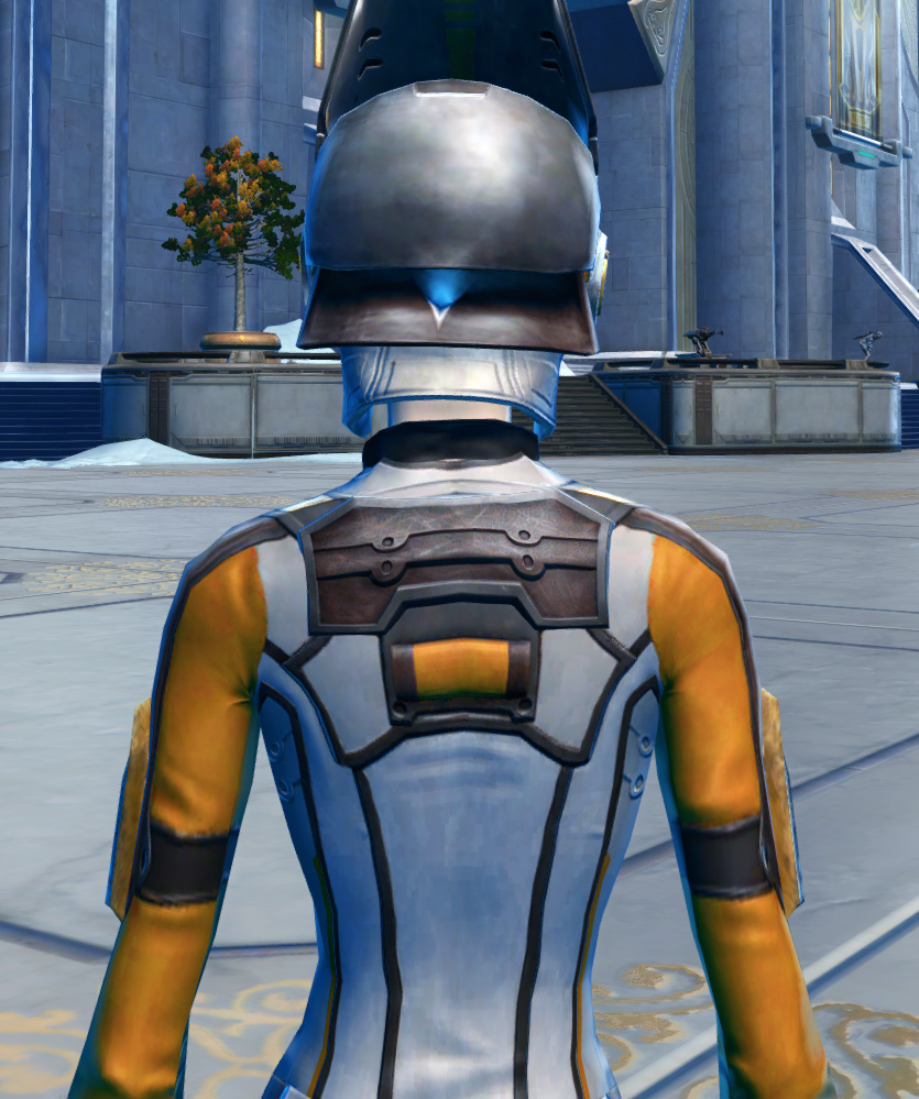 CorSec Armor Set detailed back view from Star Wars: The Old Republic.
