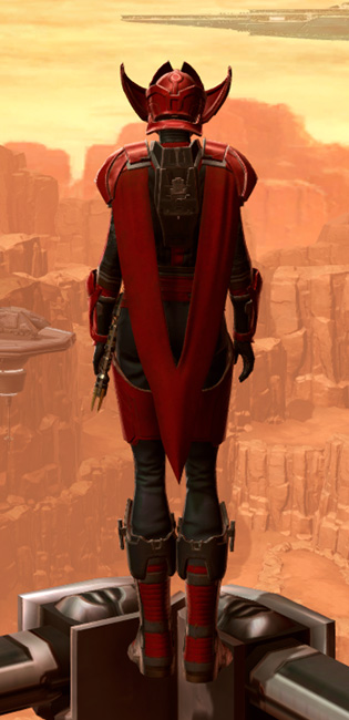 Crimson Talon Armor Set player-view from Star Wars: The Old Republic.