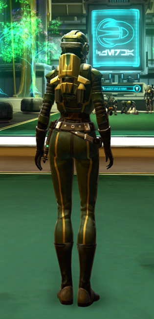 Czerka Security Armor Set player-view from Star Wars: The Old Republic.