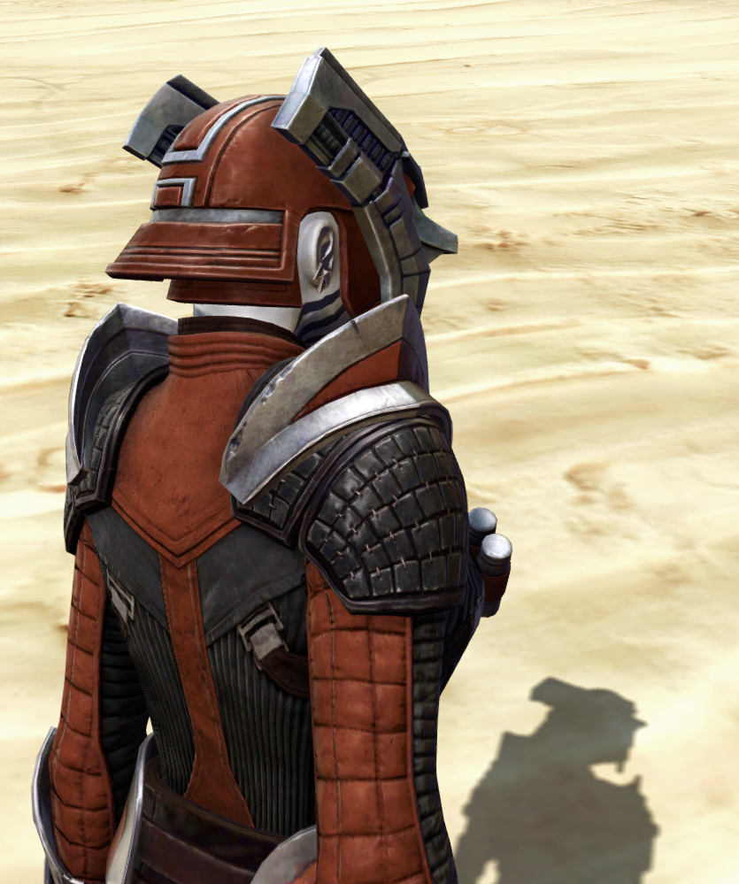 Dark Interrogator Armor Set detailed back view from Star Wars: The Old Republic.