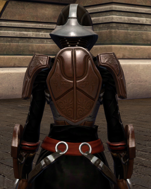 Dashing Blademaster Armor Set Back from Star Wars: The Old Republic.