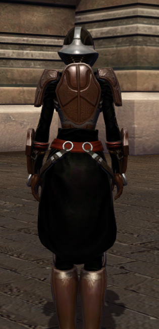 Dashing Blademaster Armor Set player-view from Star Wars: The Old Republic.