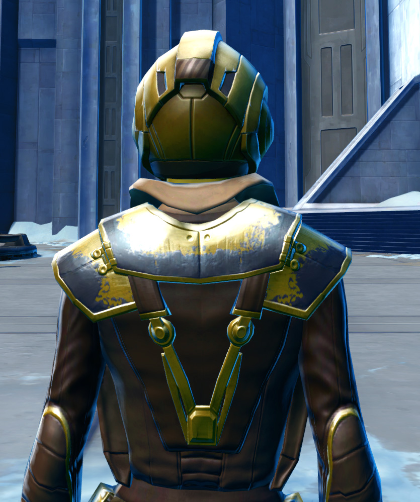 Defiant Onslaught MK-26 (Armormech) (Republic) Armor Set detailed back view from Star Wars: The Old Republic.