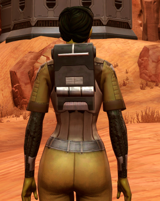 Dense Cuirass (Imperial) Armor Set Back from Star Wars: The Old Republic.