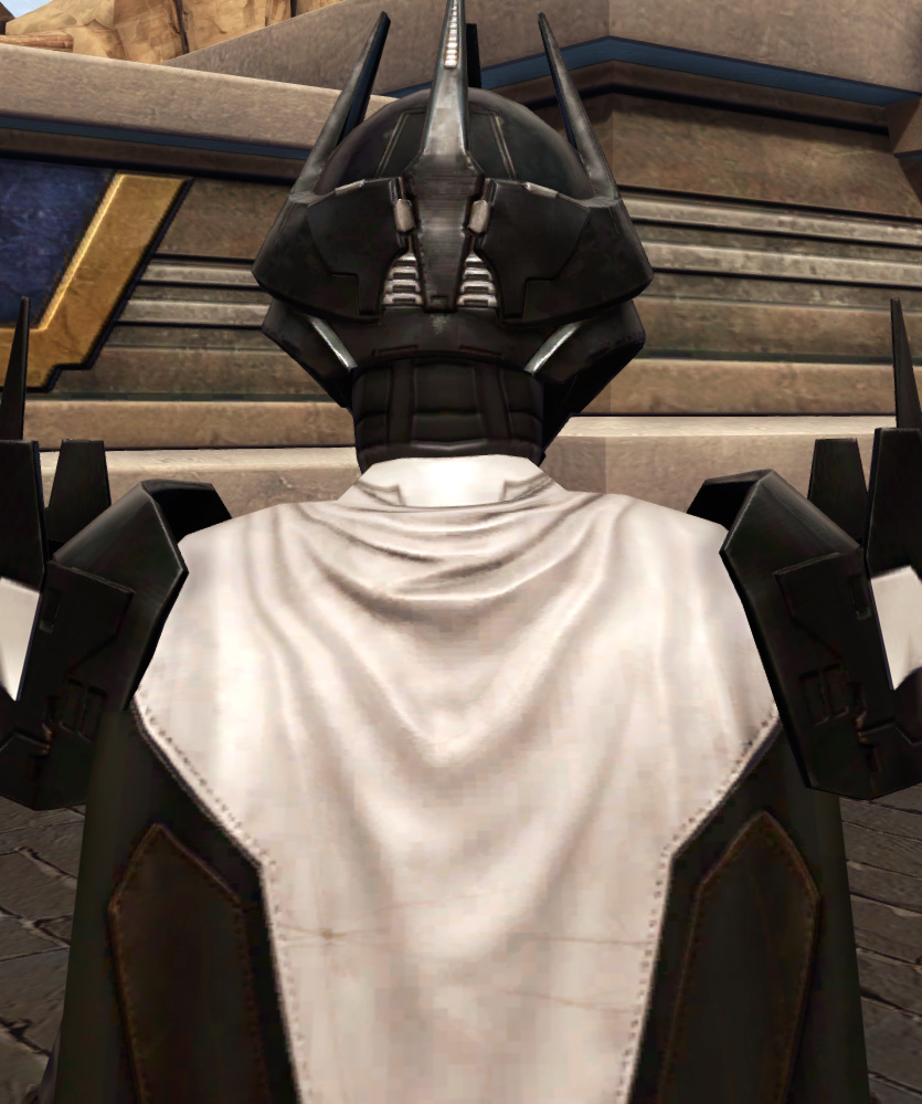 Descent of the Fearless Armor Set detailed back view from Star Wars: The Old Republic.