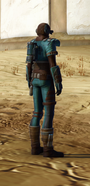 Discharged Infantry Armor Set player-view from Star Wars: The Old Republic.