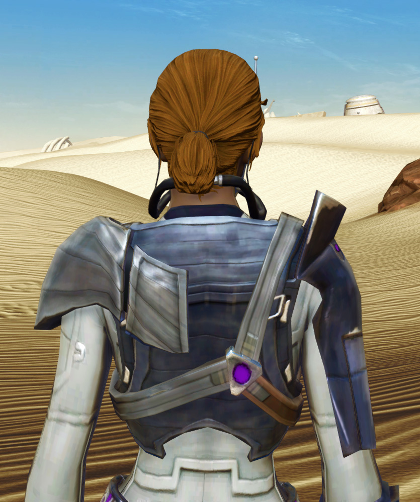 Dynamic Sleuth Armor Set detailed back view from Star Wars: The Old Republic.